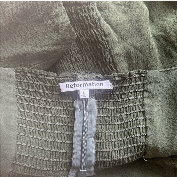 Reformation Sawtelle Sweetheart Blouse Size 8 - Picture 10 of 11